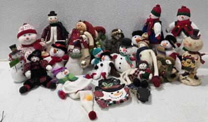 Snowman Lot!! Bobblehead Snowmen, Tall Snowmen!