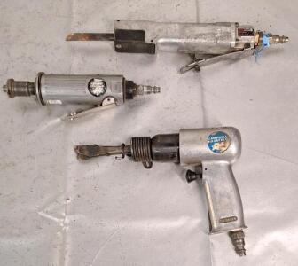 (1) Air Hammer / Chisel, (1) Air Utility Cut Off Tool & (1) Air Saw