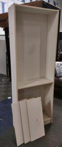 White 5-Shelf Adjustable Bookshelf, Approx. 72x24x12 in