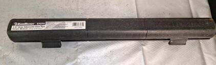 (1) Evertough 1/2" Drive Click Type Adjustable Torque Wrench W/ Cse