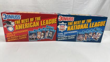 1990 Donruss Best Of The American League & Best Of The National League Cards