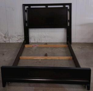 Home Meridian SLD Ridgeway Queen Bed Frame, Dark Brown, Made in Malaysia