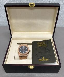 Audemars Piguet 41mm Stainless Steel Royal Oak Watch With Original Box Replica