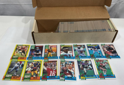 Box Of 1990 Topps NFL Football Cards