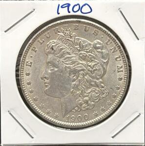 1900 Morgan Silver Dollar, United States Coin, Lady Liberty, Eagle Design