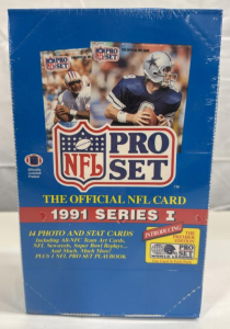 Sealed Box Of 1991 PROSET Series 1 Football Cards
