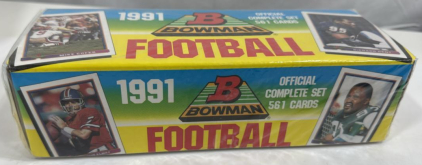 Sealed Box Of Complete Set Of 561 Cards Of 1991 Bowman Football