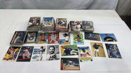 Assorted Lot Of 100&rsquo;s Of Mixed Baseball Cards Big Names , Rookies , Inserts , All Stars & Hall Of Famers