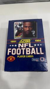 Sealed Box Of 1991 Score NFL Football Series 2 Cards
