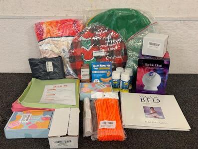 BRAND NEW PRODUCTS!! Including (1) Sky Lite Cloud Smart Nebula Light, (1) Lilymoon Mullein Extract, (1) Micitihi Professional Silicone Under Sink Mat, And So Much More!!