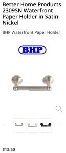 (13) Brand New!!! Better Home Products Satin Nickel Paper Holders