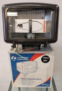 Lithonia Lighting 100W MH Mini Floodlight. New In Box
