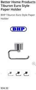 (5) Brand New European Style Paper Holder (Chrome)