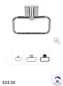 (6) Better Home Products 9504CH Tiburon Towel Ring in Chrome