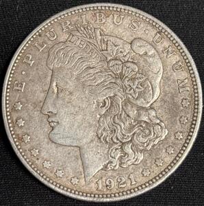 1921-D Morgan Silver Dollar Coin