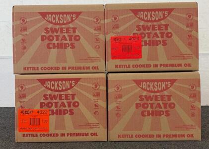 (4) BRAND NEW BOXES Of Jacksons Sweet Potato Chips!!