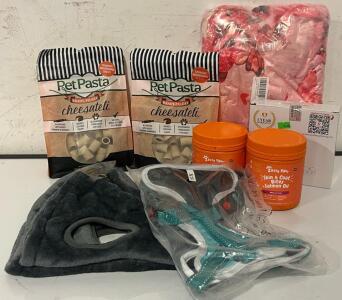Dog Treats, Supplements, Harness, Grooming Sling & More