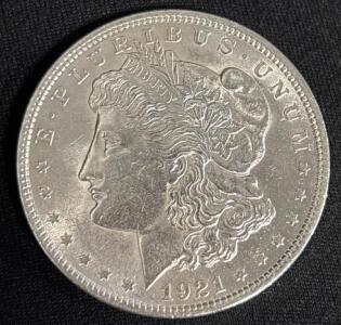 1921 Morgan Silver Dollar Coin