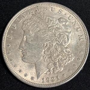 1921 Morgan Silver Dollar Coin