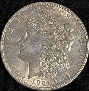 1921-D Morgan Silver Dollar Coin