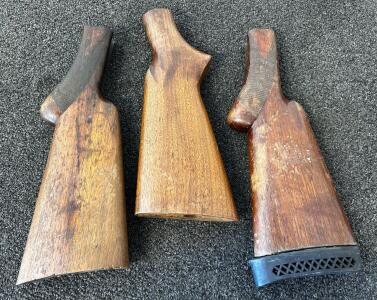 (3) Rifle Butt Stocks