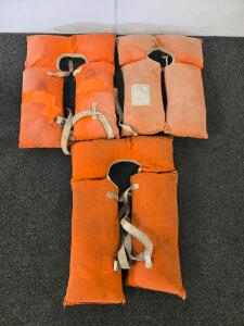 (3) Vintage Life Jackets