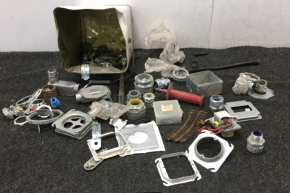 Large Conduit Connectors, Pipes, Conduit Boxes, Screws