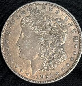 1921 Morgan Silver Dollar Coin