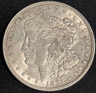 1921 Morgan Silver Dollar Coin