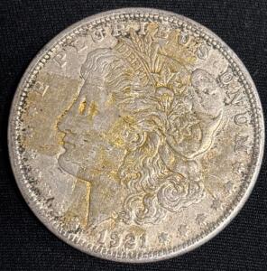1921-S Morgan Silver Dollar Coin