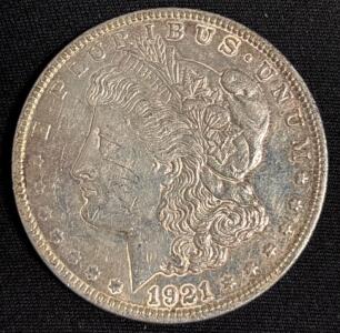 1921 Morgan Silver Dollar Coin