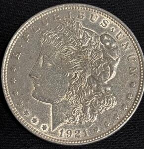 1921 Morgan Silver Dollar Coin