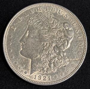 1921 Morgan Silver Dollar Coin