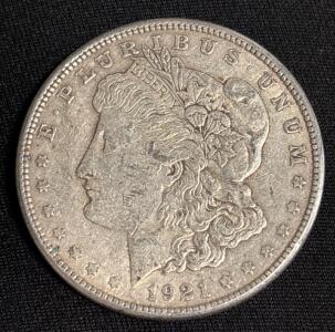 1921-S Morgan Silver Dollar Coin