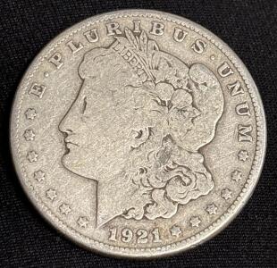 1921-S Morgan Silver Dollar Coin