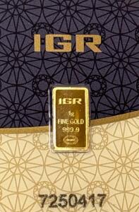 1G IGR .999.9 Fine Gold