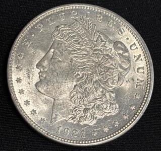 1921-D Morgan Silver Dollar Coin