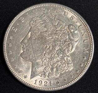 1921-D Morgan Silver Dollar Coin