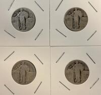 (4) Standing Liberty Quarter Dollar - 90% Silver