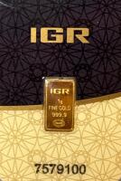1G IGR .999.9 Fine Gold