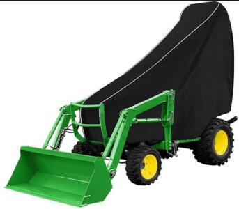 Heavy Duty All Weather Tractor Cover Compatible W/ John Deere 1,2,3 Series 1025R 2320 2520 2720 3320 3520, Kubota, Mahindra & Bobcat