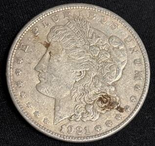 1921-S Morgan Silver Dollar Coin