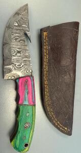 Handmade Damascus Steel Blade W/ Sheath
