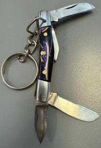 Miniature Multi-Blade Folding Pocket Knife / Keychain