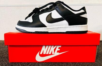 Pair Of Men's Black And White Retro Style Shoes (Size 10)
