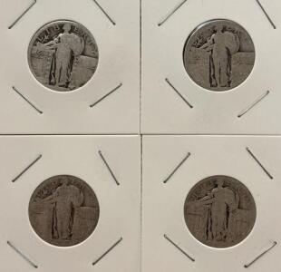 (4) Standing Liberty Quarter Dollar - 90% Silver