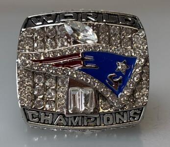 2001 New England Patriots Tom Brady Super Bowl Championship Ring (Size 11) Replica