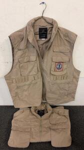 (2) Rothco Ranger Vests- 1 With An Army National Guard Badge- 2x-Large