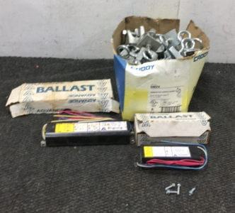 (2) Electronic Ballasts, Box of Combination Conduit Hangers