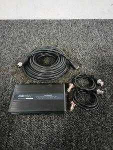 (8) DATAVIDEO - DN-700 Cartridges, Variety Of 5-Pin DIN Male Connector Cables And Coaxial Connector Cables